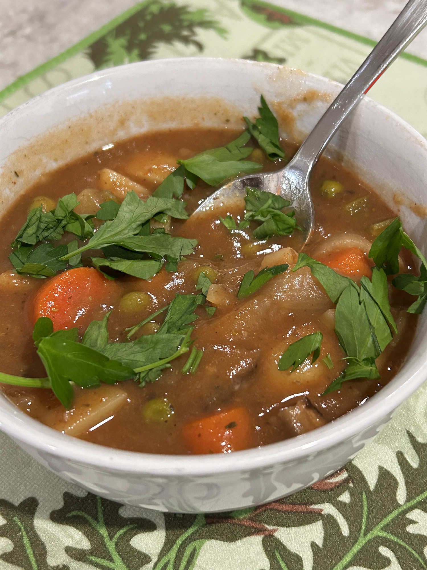 stew in a bowl
