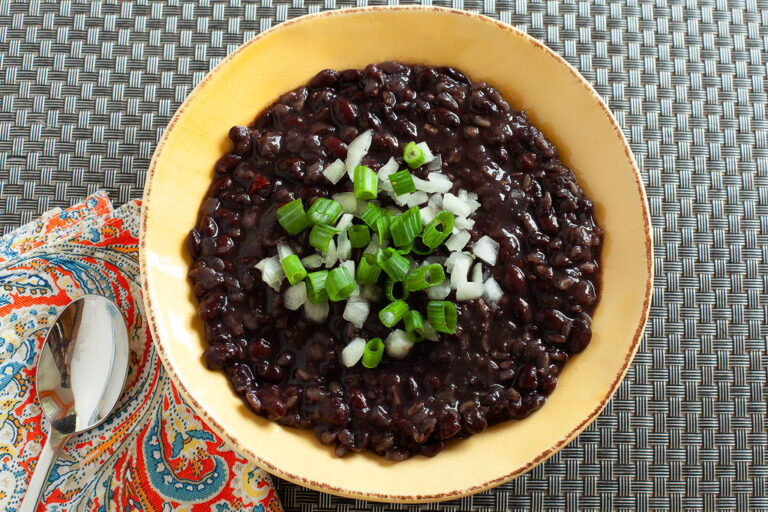 bowl with black beans
