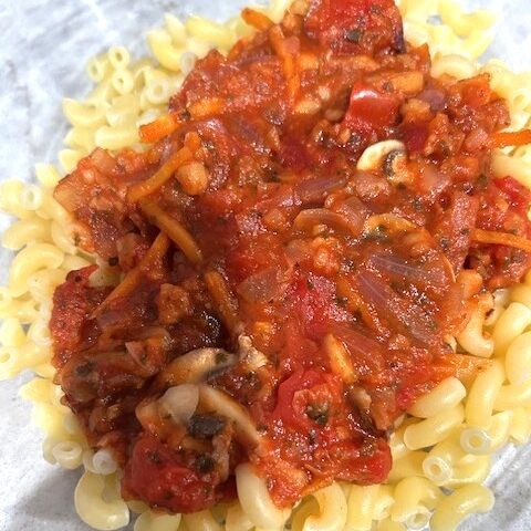 pasta with red sauce