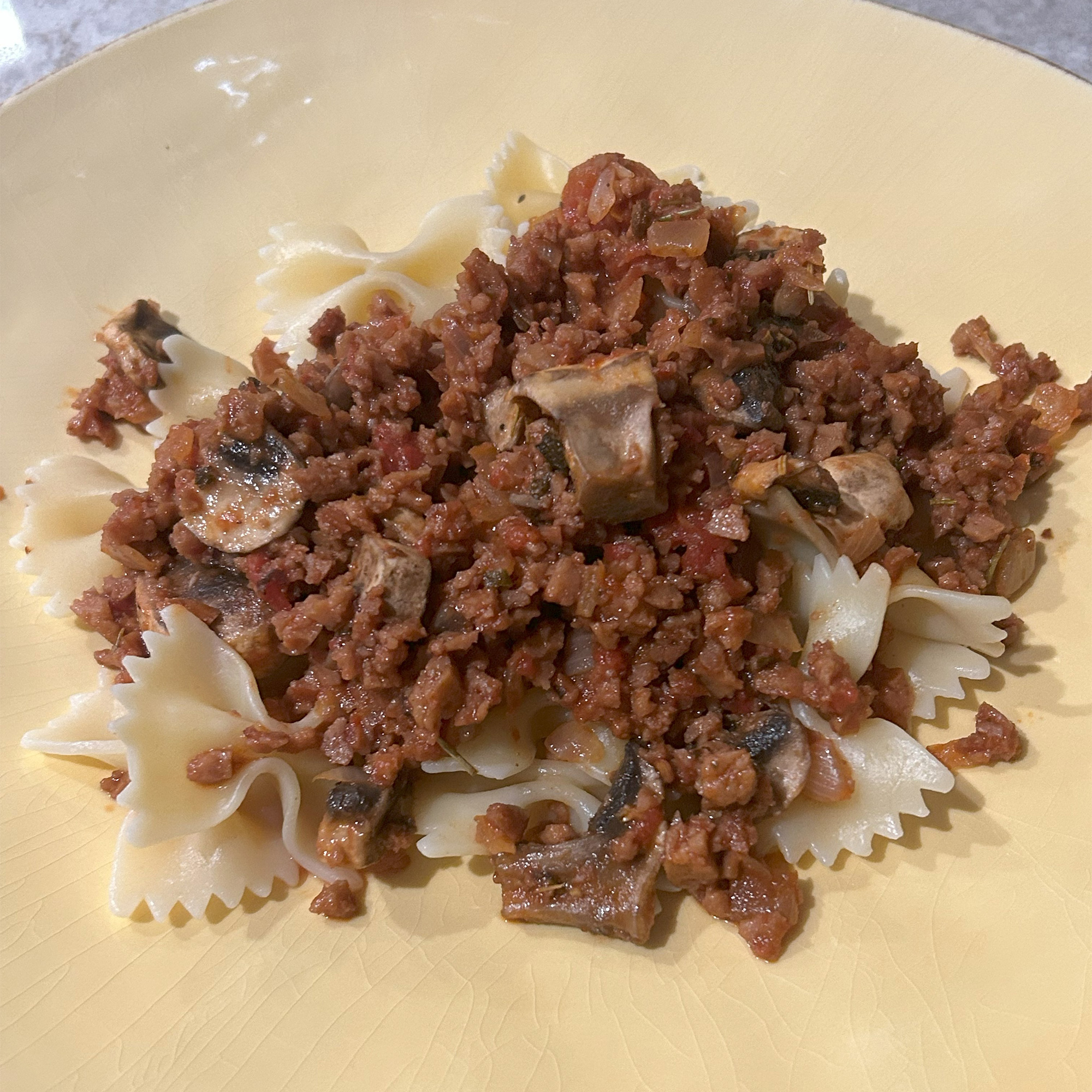 pasta with sauce