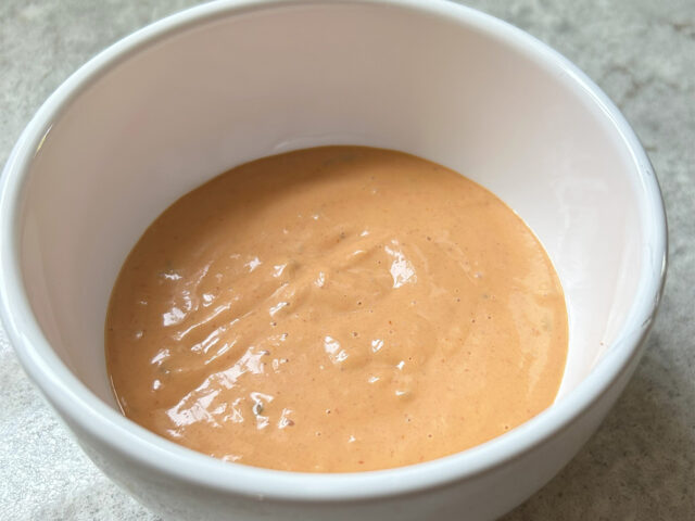 salad dressing in a cup