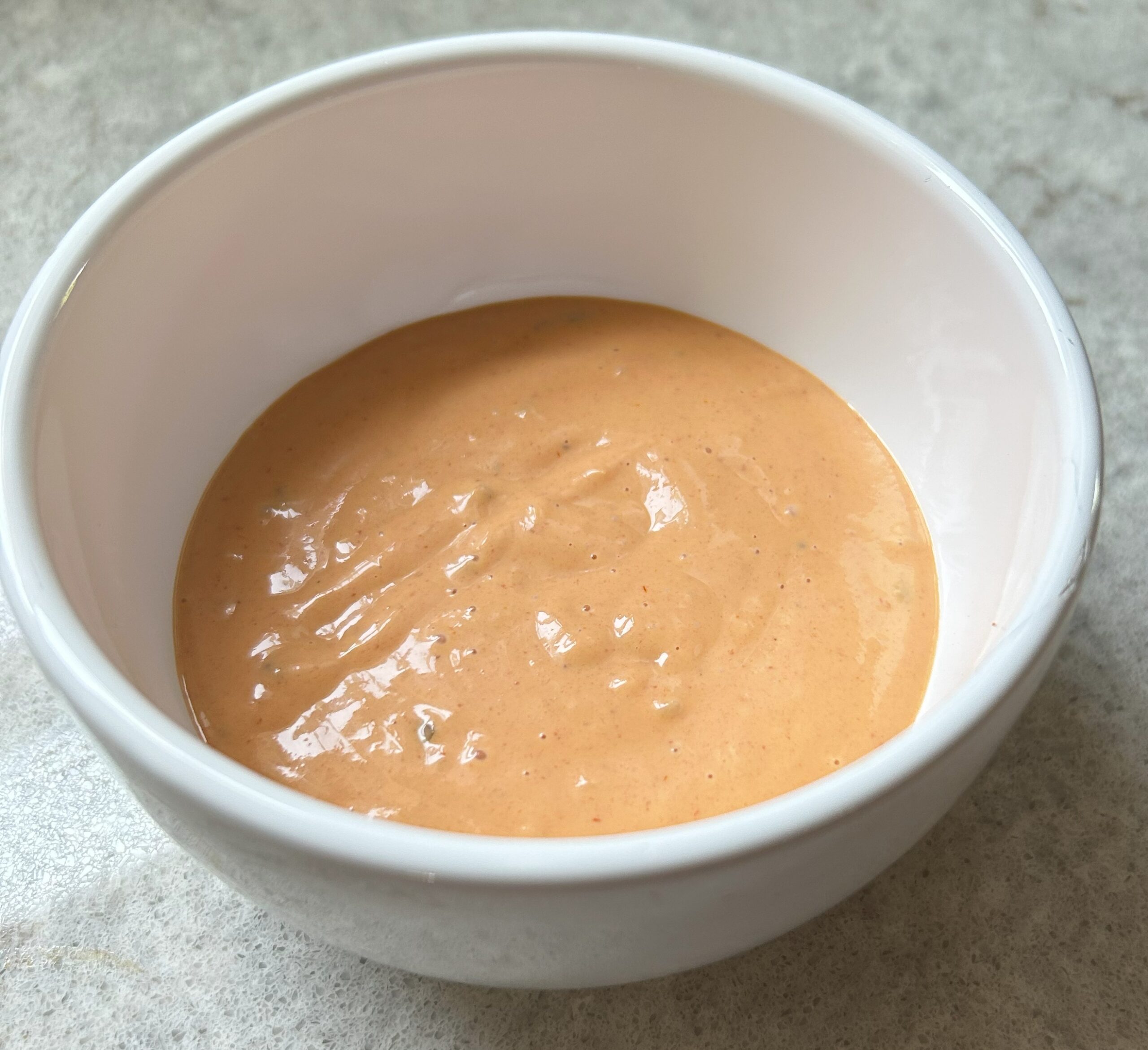 salad dressing in a cup