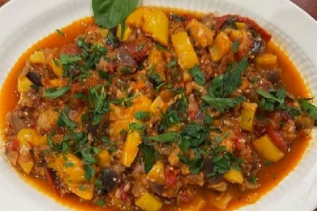 ratatouille sauce with fresh basil